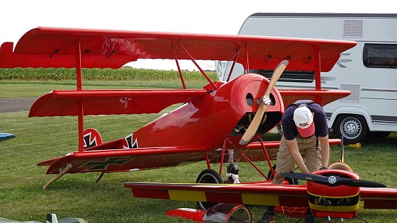 Bild: Wird auch in diesem Jahr wieder ein Hingucker am Boden und in der Luft sein: Die Fokker DR1