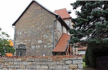 Bild: 1. Radwegekirche am Unstrut-Werra-Radweg