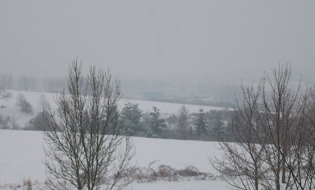 Bild: Schneefall Silvester
