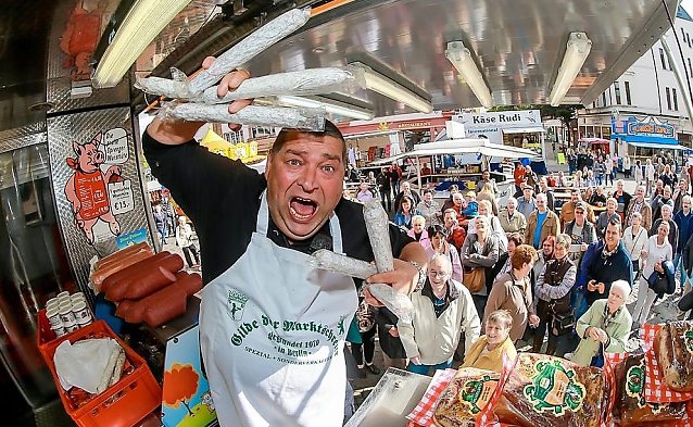 Bild: Der Wurst Achim in seinem Element