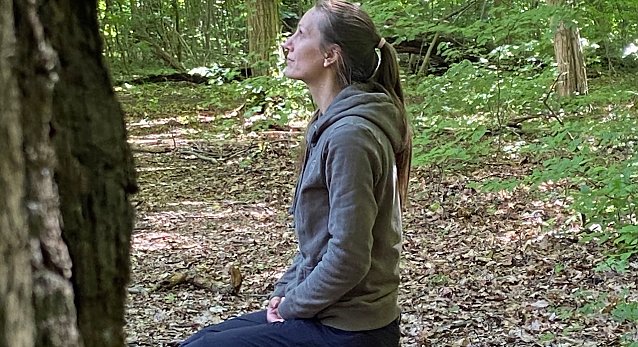 Bild: Im Wald baden im Arboretum Bad Langensalza