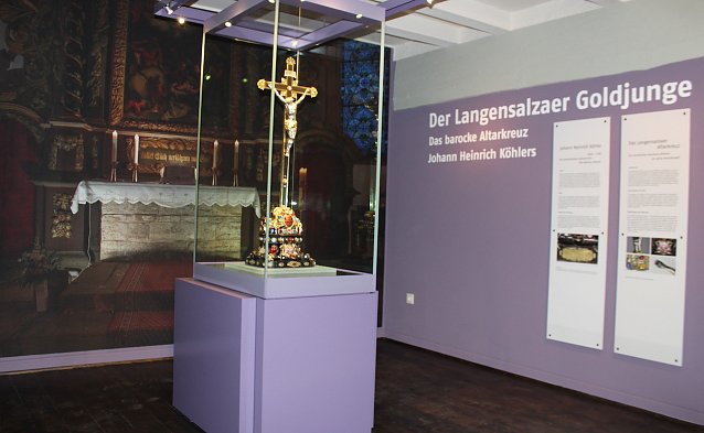 Bild: Das K&ouml;hlerkreuz in neuer Umgebung im Stadtmuseum