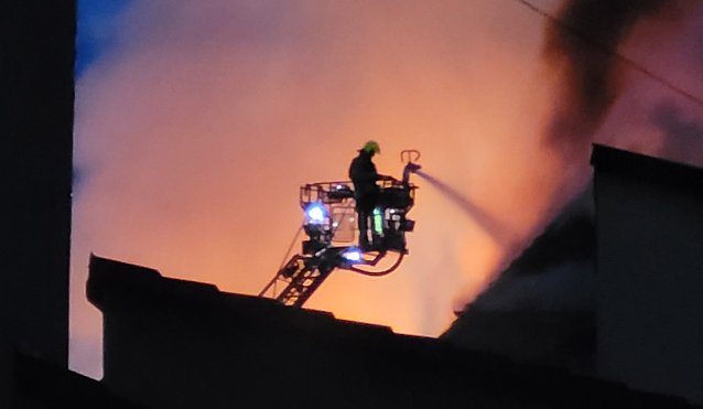 Bild: Feuerwehreinsatz gestern Abend in Oberdorla