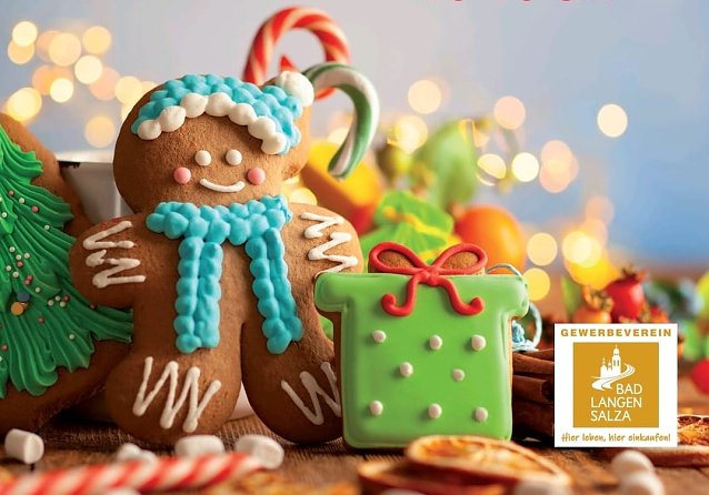 Bild: Pfefferkuchen- und Stellenmarkt in Bad Langensalza am ersten Advent