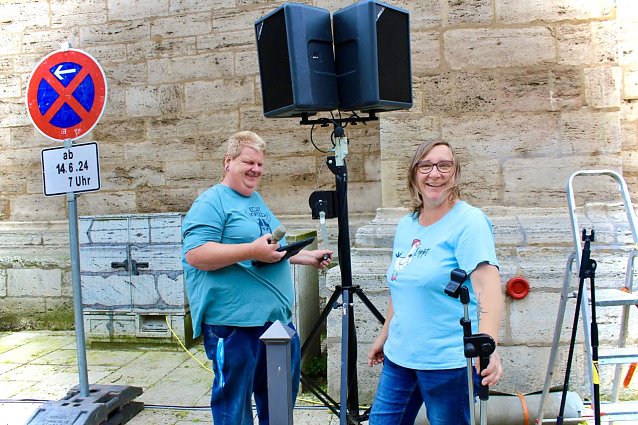 Bild: Ohne Musik und Ton geht hier gar nicht beim 211. Brunnenfest in Bad Langensalza