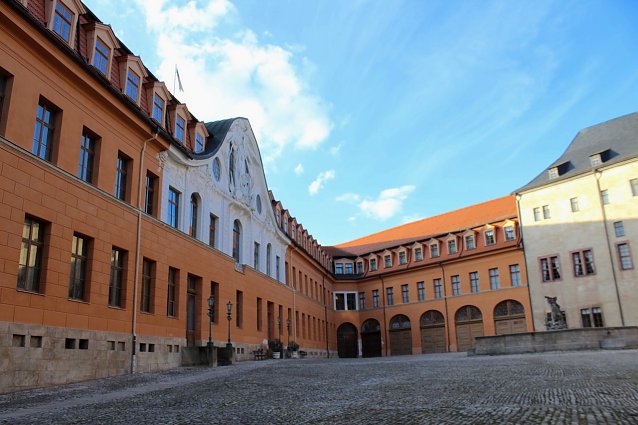 Bild: Innenhof des Sondersh&auml;user Schlosses