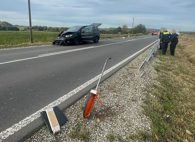 Bild: Unfallstelle zwischen Obermehler und Schlotheim