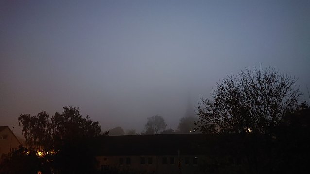 Bild: Morgennebel &uuml;ber Nordhausen