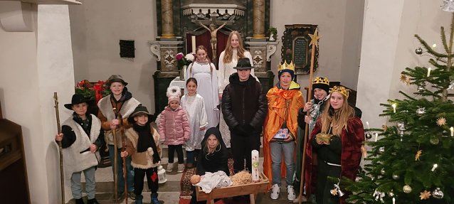 Bild: Das Krippenspiel hat in Heroldishausen Tradition