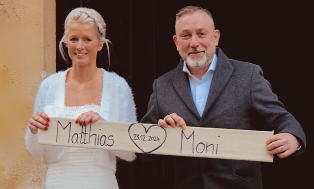 Bild: Haben sich getraut: Moni und Matthias Reinz 