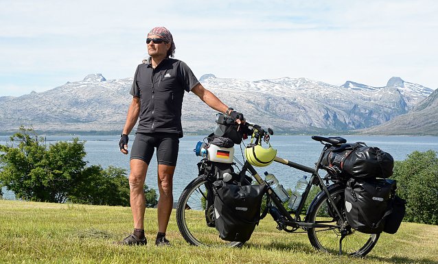 Bild: Mit dem Rad unterwegs in Skandinavien