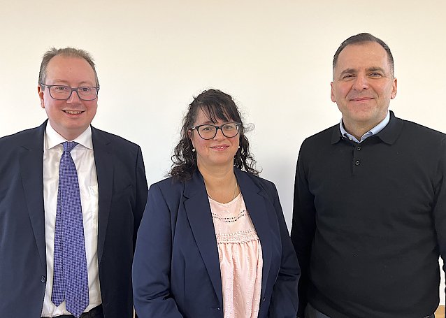 Bild: Dr. Marcus Lange, Antje Breitbarth und Jens Hartung stellen ihre Unternehmen f&uuml;r die Zukunft auf