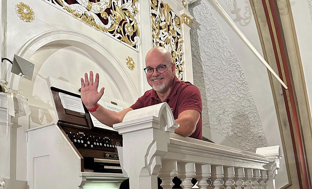 Bild: Organist Christian Kropp