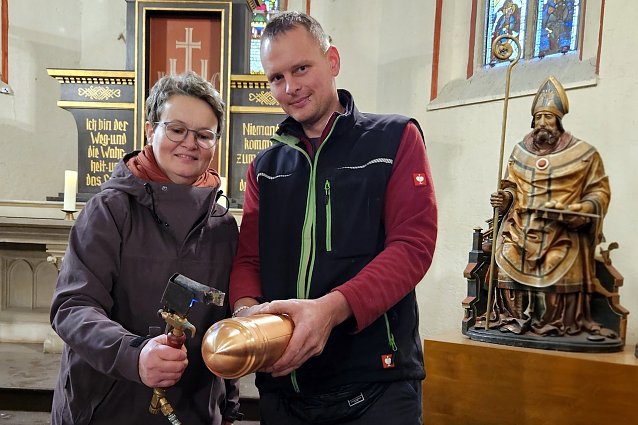 Bild: Eine neue Zeitkapsel f&uuml;r St. Nicolai