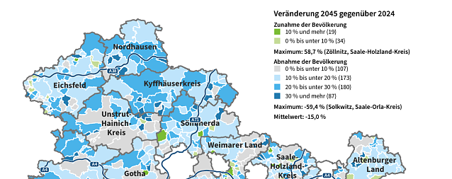 Bild: Ergebnisse der 2. Gemeindebev&ouml;lkerungs&shy;vorausberechnung