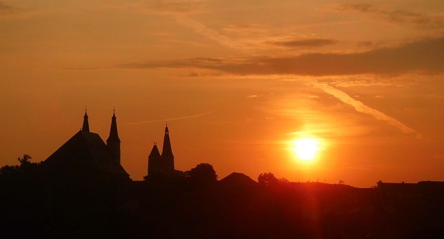 Bild: Sonnenaufgang in Nordhausen am 27. August