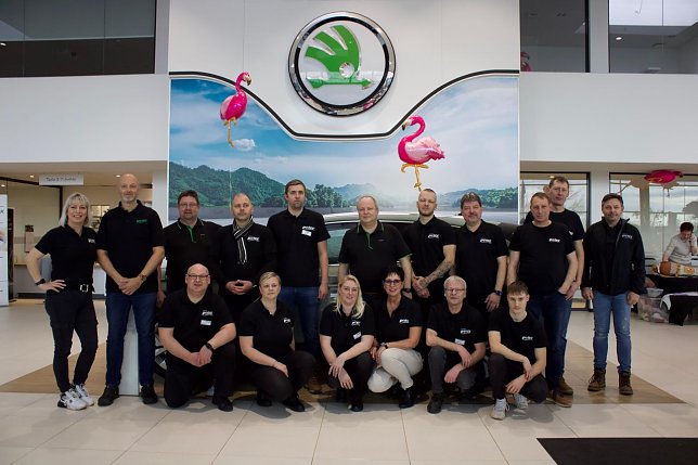 Bild: Das Skoda-Team freut sich auf viele Besucher