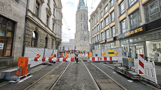 Bild: Halle an der Saale Weihnachten 2025 - willkommen im Hochsicherheitstrakt