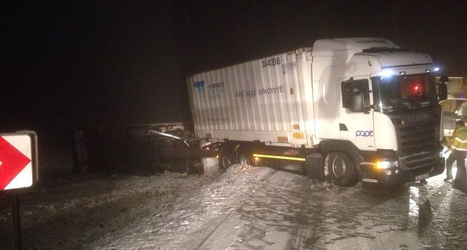 Auf glatter Fahrbahn... (Foto: privat)