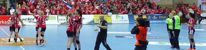 Sieg &uuml;ber Leipzig vor 2.250 Zuschauern (ausverkauft) (Foto: nnz)