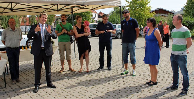 E-Tankstelle f&uuml;r Autos und Fahrr&auml;der (Foto: Karl-Heinz Herrmann)
