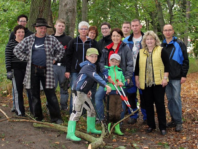 Arbeiten im Schlosspark (Foto: privat)