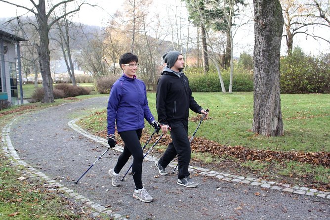 Nordic Walking mit Holberg-Busch und Hufnagel (Foto: J. Weller)