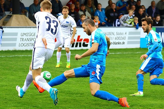 Wollen auch morgen noch mal alles geben: Schulze und Kauffmann (Foto: Bernd Peter)