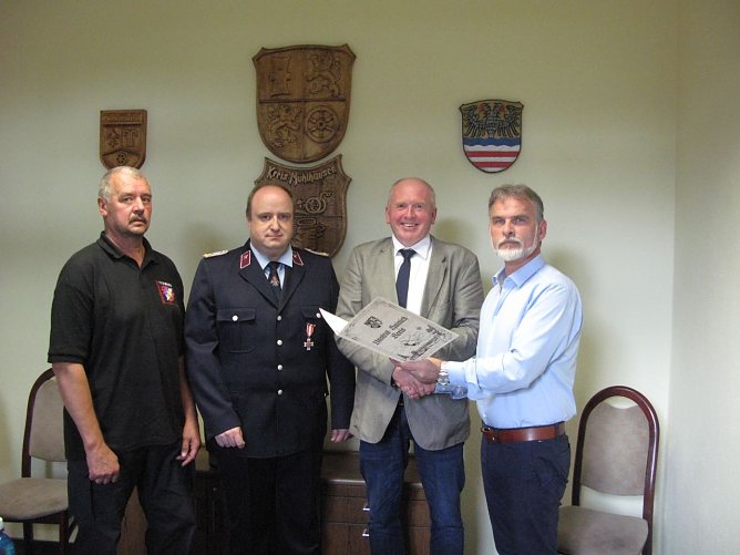 Herr R&ouml;sener, Herr Hirsch, Herr Roth, Herr Zanker (Foto: Pressestelle Landratsamt Unstrut-Hainich-Kreis)