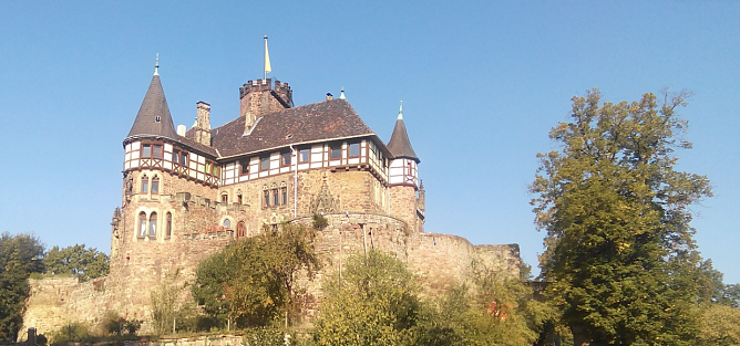 Kurz Frank zu Besuch auf Schloss Berlepsch (Foto: Kurt Frank)