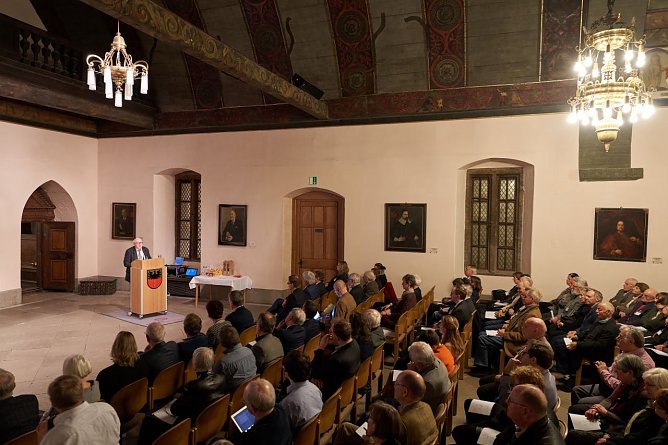 Reichsstadttagung 2019; &ouml;ffentliche Abendveranstaltung Rathaushalle M&uuml;hlhausen (Foto: Tino Sieland, Stadtverwaltung M&uuml;hlhausen)