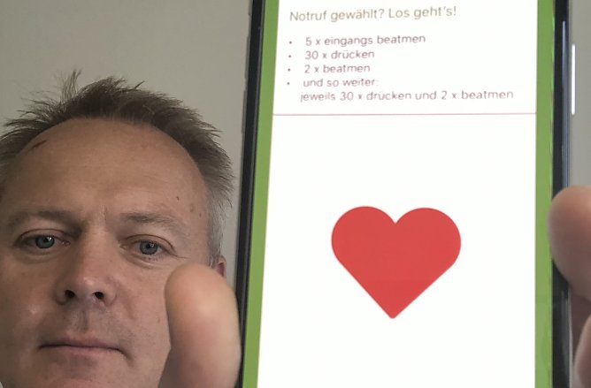 Kindernotfall-App (Foto: BARMER)