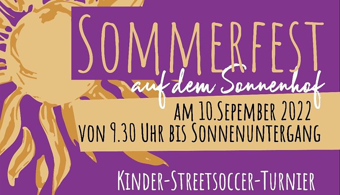 Plakatauszug (Foto: F&ouml;rderverein "Sonnenhof")