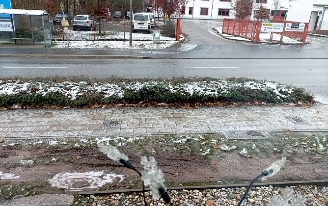 Glatteis in  Sondershausen Bebra (Foto: T. Leipold)