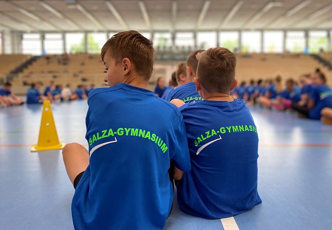 Geht da noch was au&szlig;er Handball in der Salza-Halle? (Foto: Salza-Gymnasium)