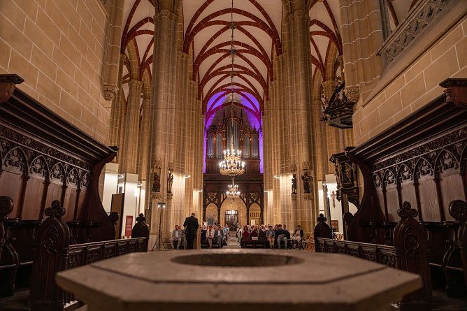 Die Sauerorgel in der Marienkirche in Mühlhausen (Foto: C. Habel Stadt Mühlhausen) Die Sauerorgel in der Marienkirche in Mühlhausen (Foto: C. Habel Stadt Mühlhausen)