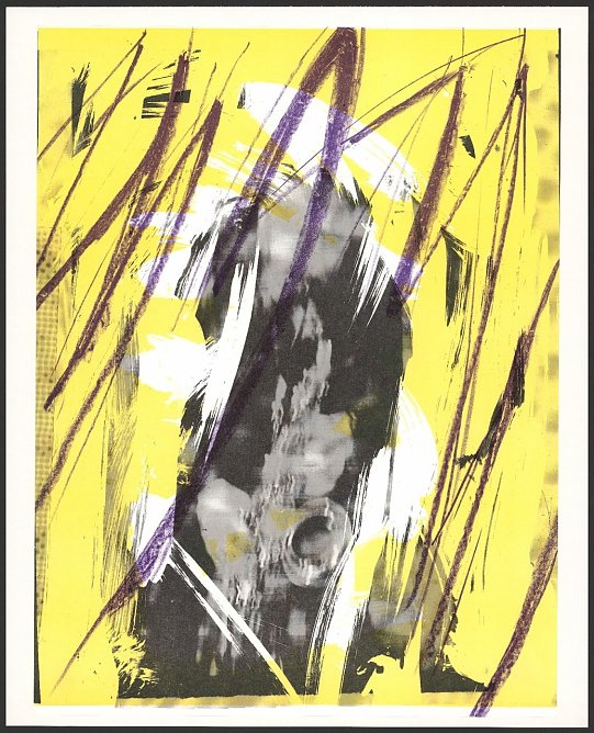 ippmann+Rau-Musikarchiv: J&uuml;rgen Haufe, Ohne Titel [Peter Br&ouml;tzmann] Farb-Offsetlithografie, 1987 (Foto: Stadtmuseum Bad Langensalza )