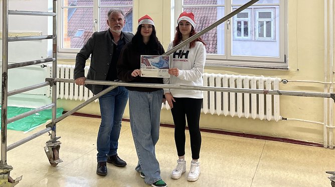 Landrat Zanker in der Wiebeckschule (Foto: Landratsamt)