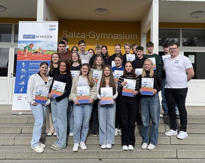 Die neuen Sporthelfer aus Bad Langensalza (Foto: Christian Heim)