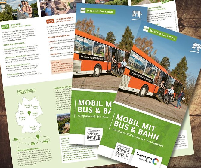 Neue Mobilfaltkarte f&uuml;r Ersterkunder und Erfahrene (Foto: Welterberegion Wartburg Hainich)