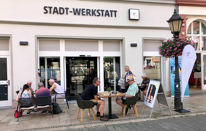 Schach in der Stadt (Foto: © Stadtverwaltung Mühlhausen) Schach in der Stadt (Foto: © Stadtverwaltung Mühlhausen)
