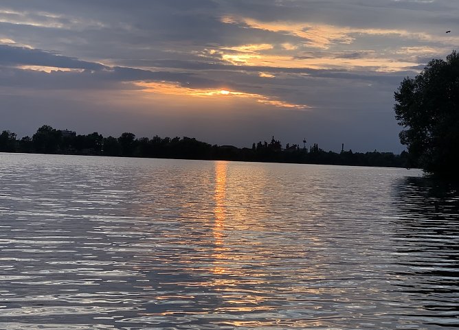 Nordh&auml;user Kiesschacht am Abend  (Foto: Martina Keller )