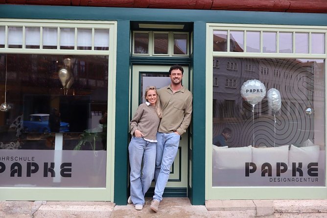 Jenny und Johannes: PAPKE & PAPKE eröffnete am Neumarkt (Foto: privat) Jenny und Johannes: PAPKE & PAPKE eröffnete am Neumarkt (Foto: privat)