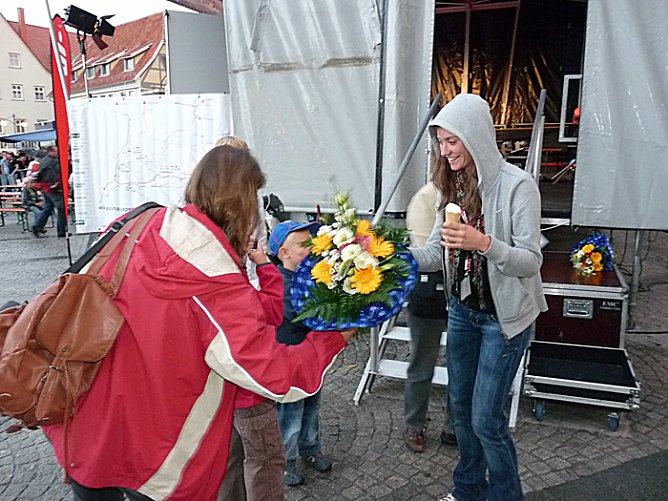 Athletenpr&auml;sentation des 15. Sparkassenmeetings  (Foto: Karl-Heinz Herrmann)