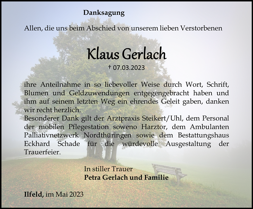 Danksagung (Foto: Schade)