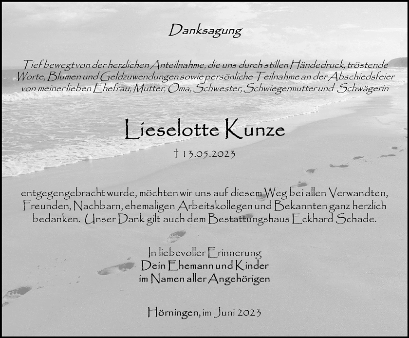 Danksagung (Foto: Schade)