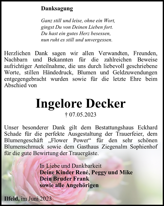 Danksagung (Foto: Schade)