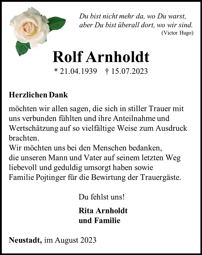 Danksagung (Foto: Schade)