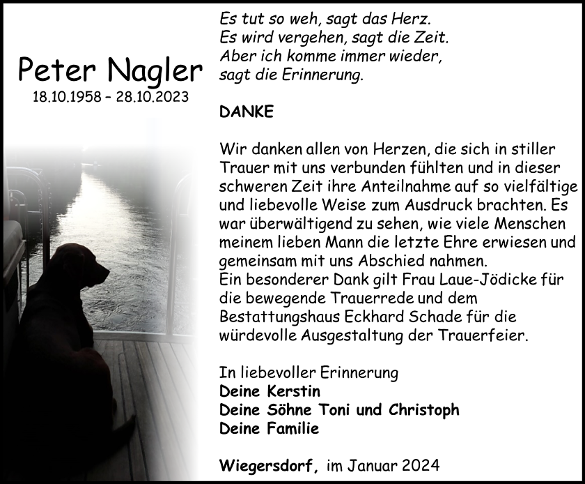 Danksagung (Foto: Bestattungshaus Schade)