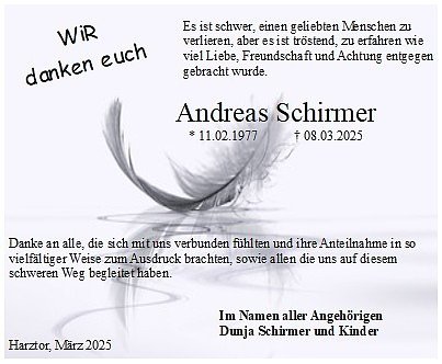 Danksagung (Foto: Kramer)